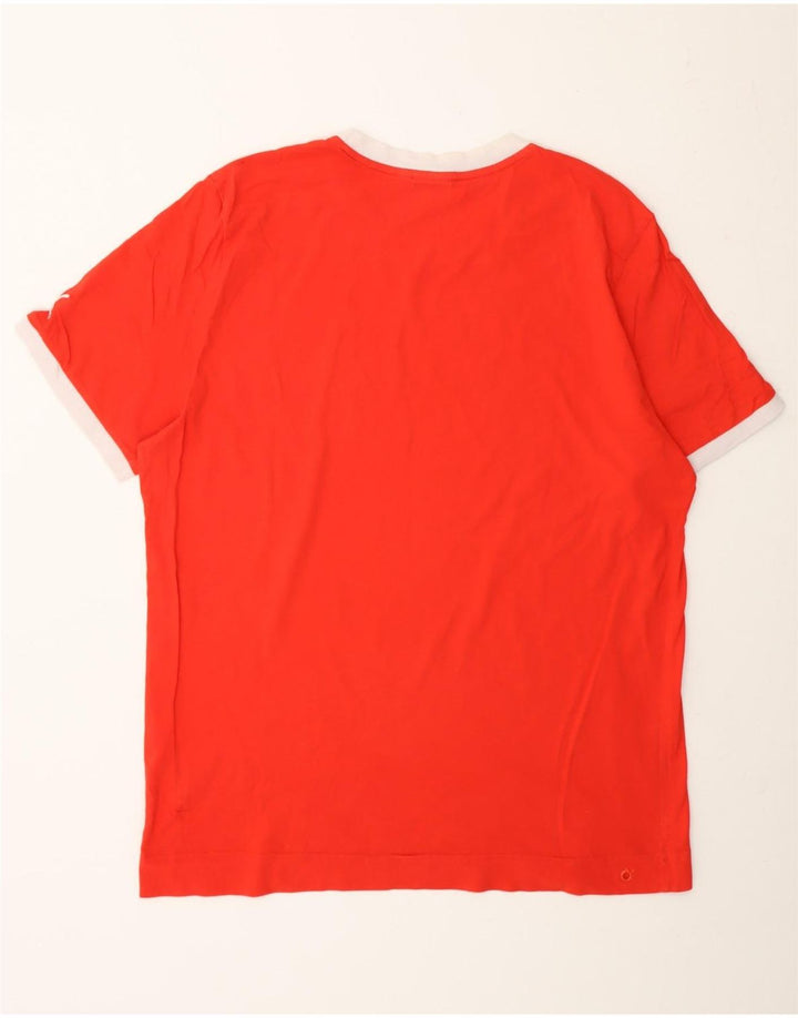 PUMA Mens Graphic T-Shirt Top XL Red Vintage Puma and Second-Hand Puma from Messina Hembry 