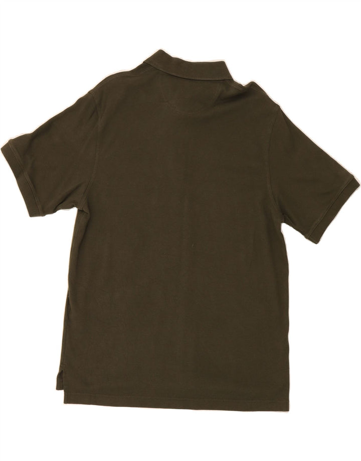 EDDIE BAUER Mens Polo Shirt Medium Green Cotton Vintage Eddie Bauer and Second-Hand Eddie Bauer from Messina Hembry 