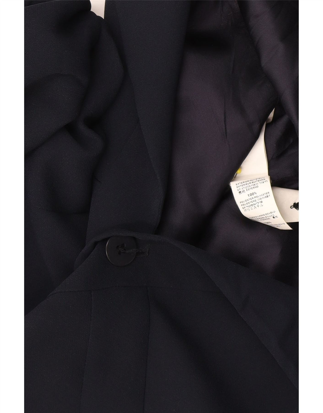 Giacca blazer a 5 bottoni da donna Zara EU 42 grande rayon blu navy