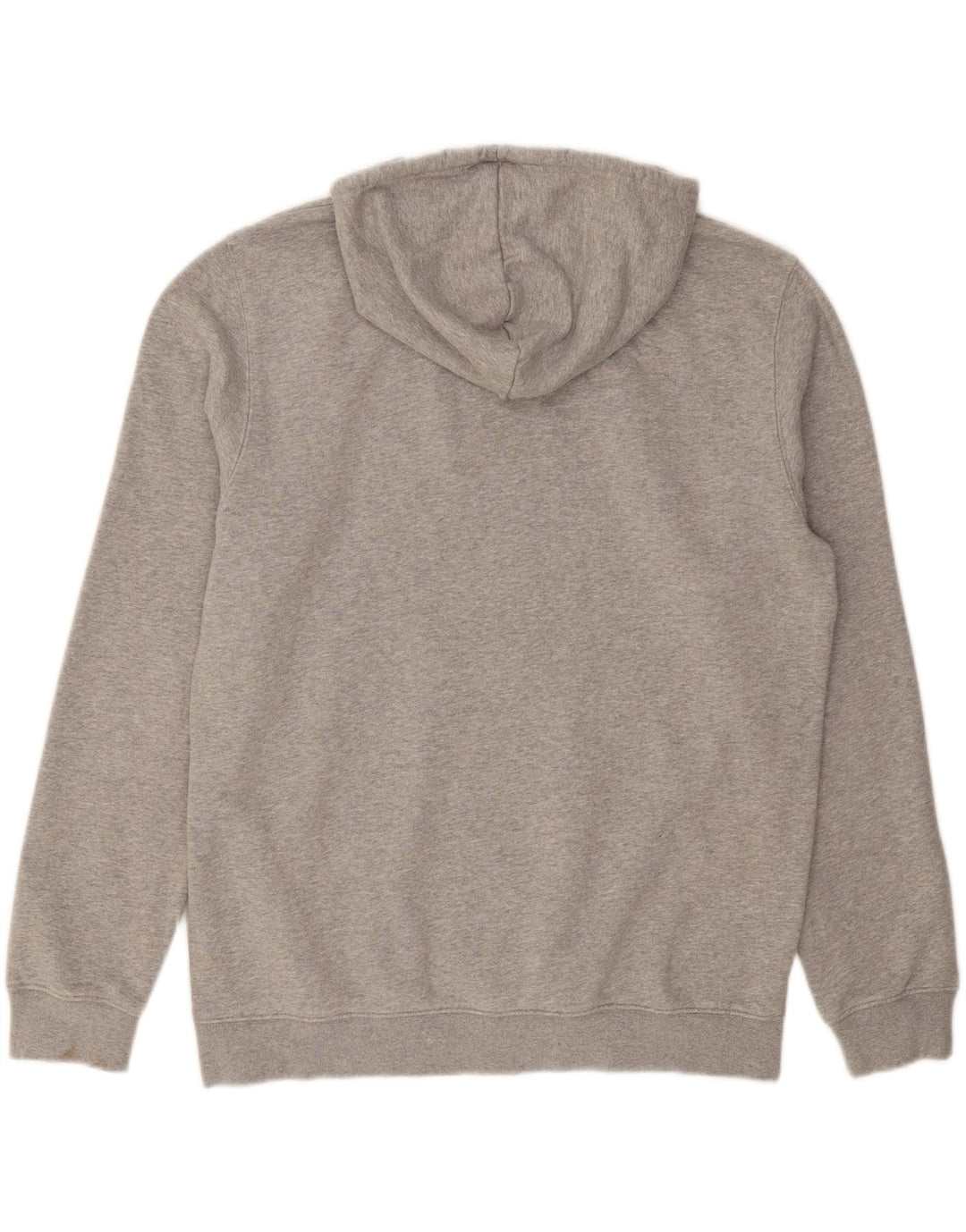 ADIDAS Mens Hoodie Jumper Large Grey Cotton