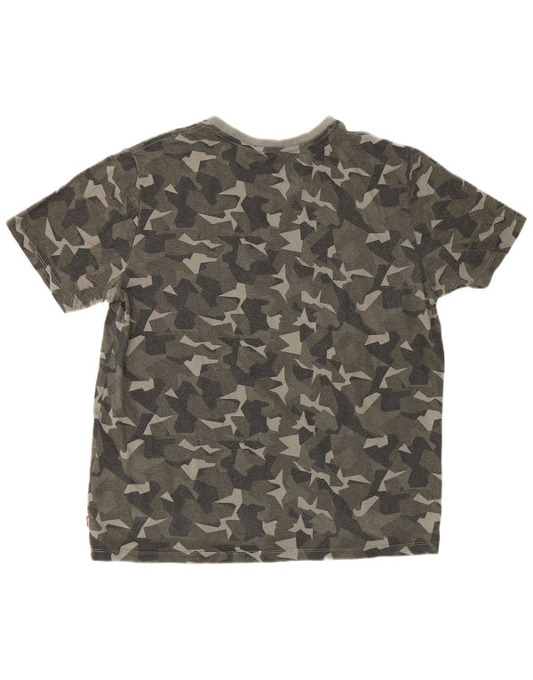 T-shirt grafica da uomo Levi's Top grande in cotone mimetico multicolore