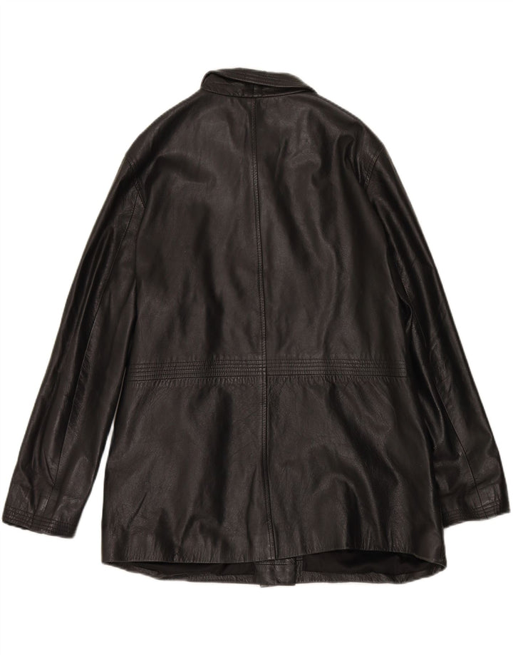 SKINZ Womens Leather Jacket UK 18 XL Black Leather Vintage Skinz and Second-Hand Skinz from Messina Hembry 