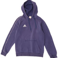 Felpa con cappuccio da uomo Adidas Small in cotone blu navy
