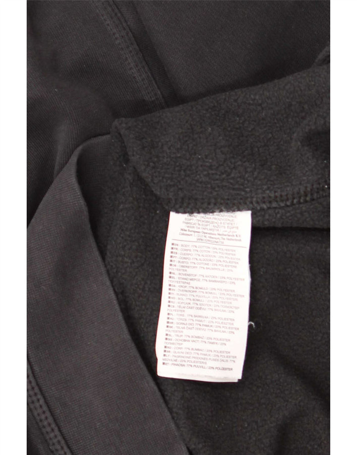 Felpa Nike Uomo Maglia Media Cotone Nero