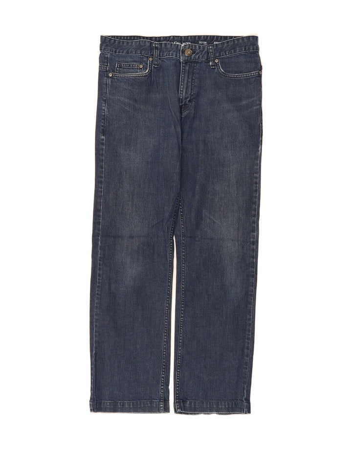 CALVIN KLEIN Mens Straight Jeans W32 L30 Navy Blue Cotton Vintage Calvin Klein and Second-Hand Calvin Klein from Messina Hembry 