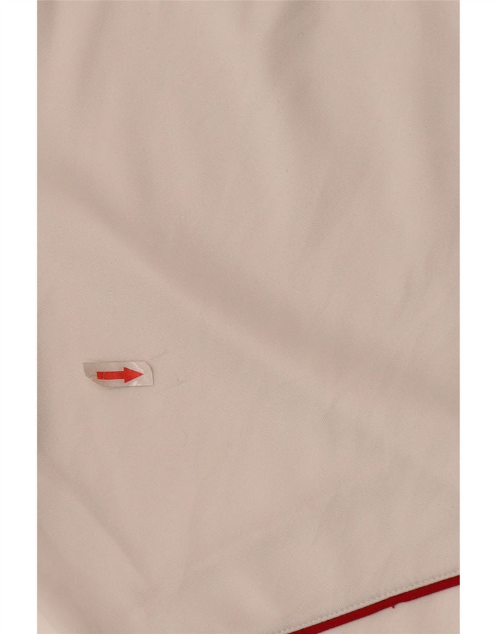 Pantaloncini sportivi da uomo Adidas grandi bianchi in poliestere