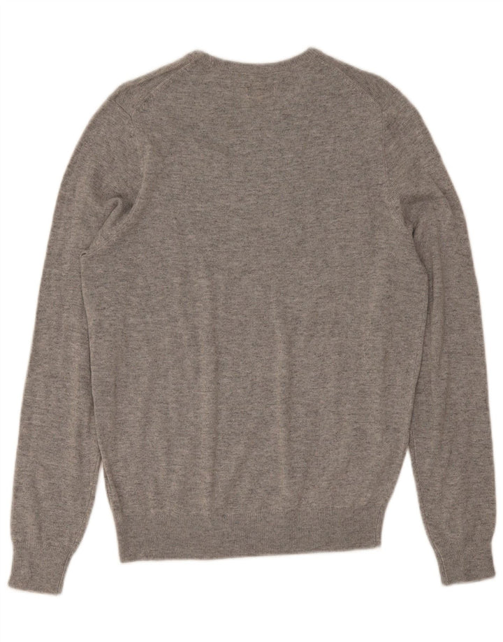 Maglione maglione girocollo da uomo Dack's in acrilico grigio medio