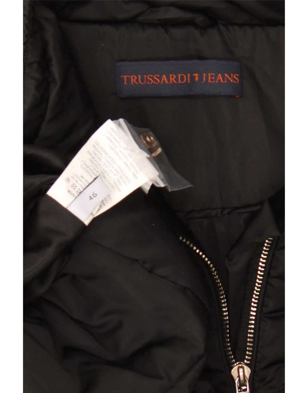 Piumino Donna Trussardi IT 46 Large Nero Poliestere