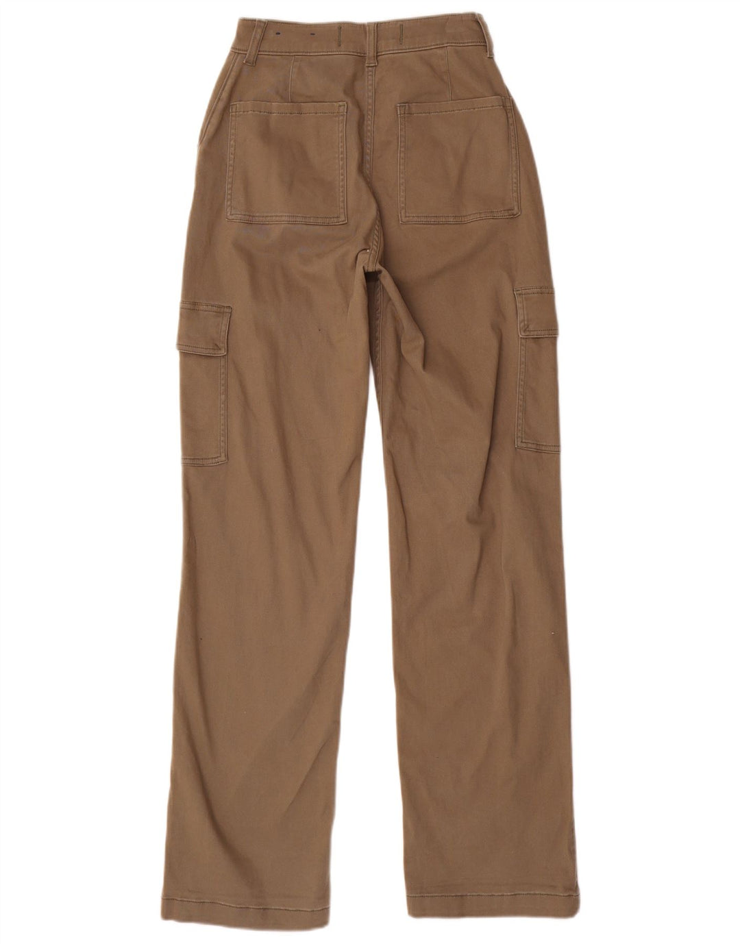 Pantaloni cargo HOLLISTER da donna a vita alta US 00 2XS W23 L31 Beige