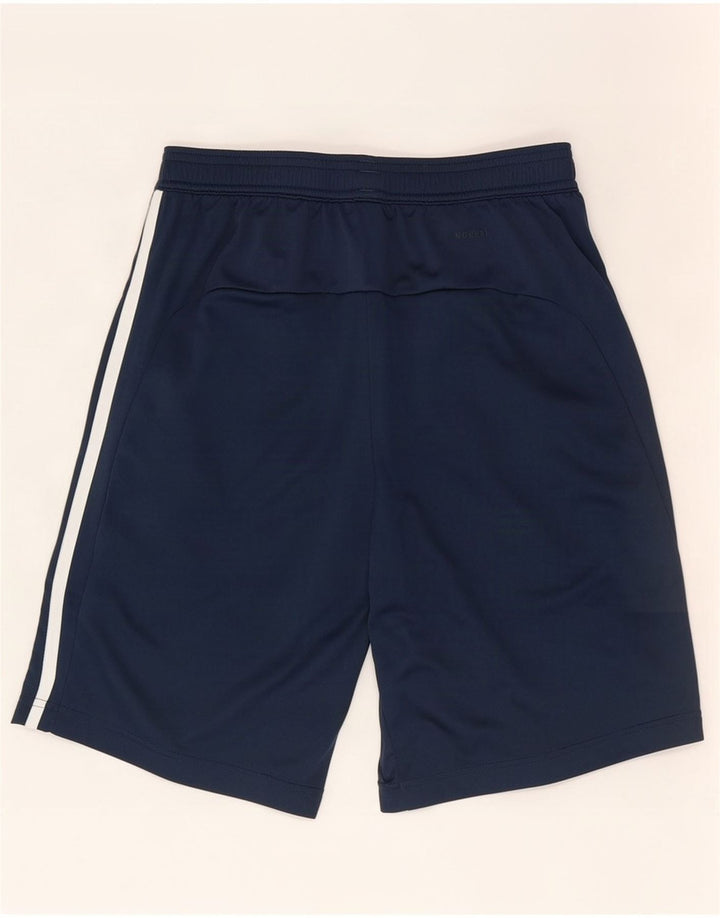 Pantaloncini sportivi da uomo Adidas piccoli in poliestere blu navy
