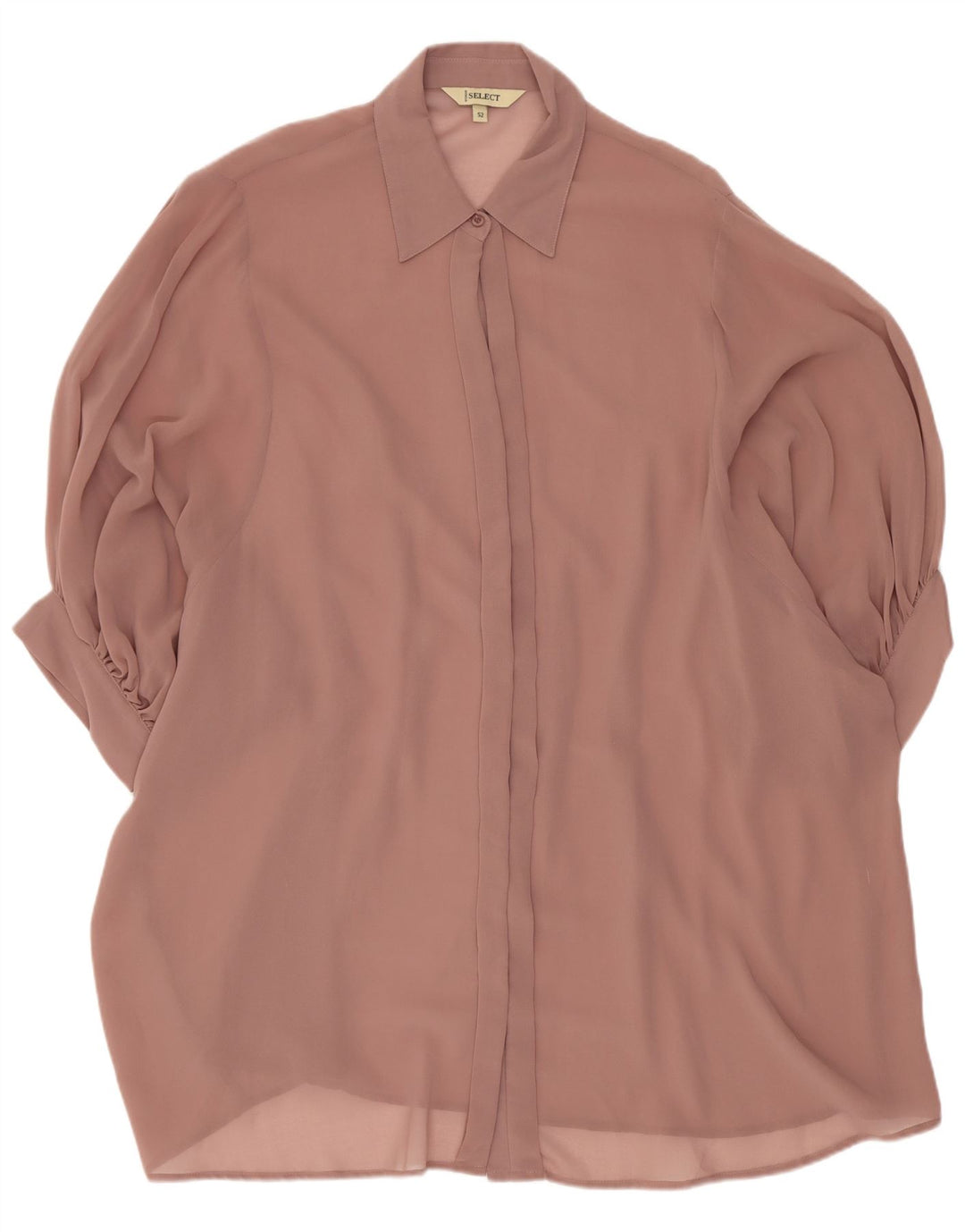 Camicetta vintage da donna a maniche corte IT 52 2XL Rosa