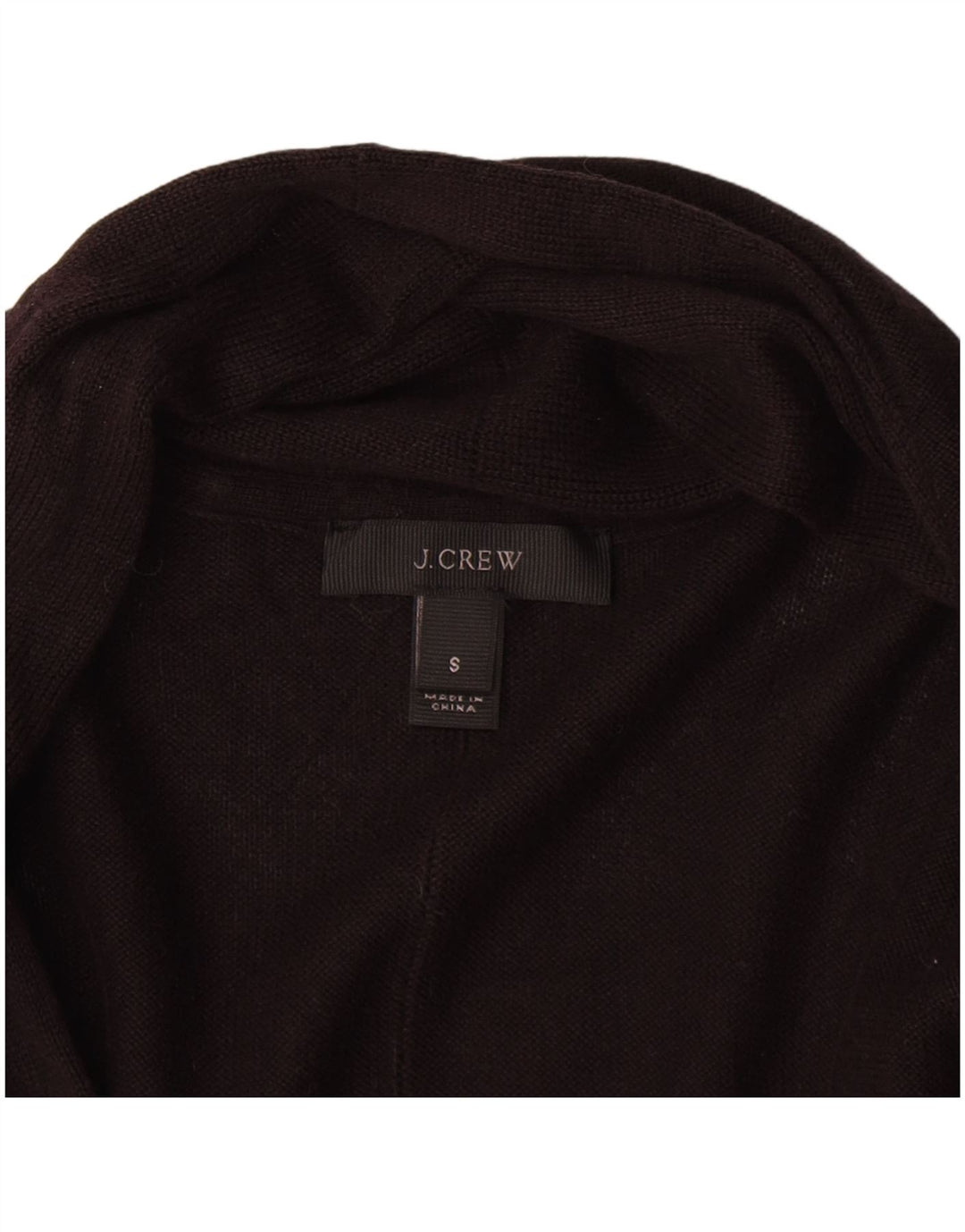 J. Crew Maglione cardigan oversize lungo da donna UK 10 piccolo nero