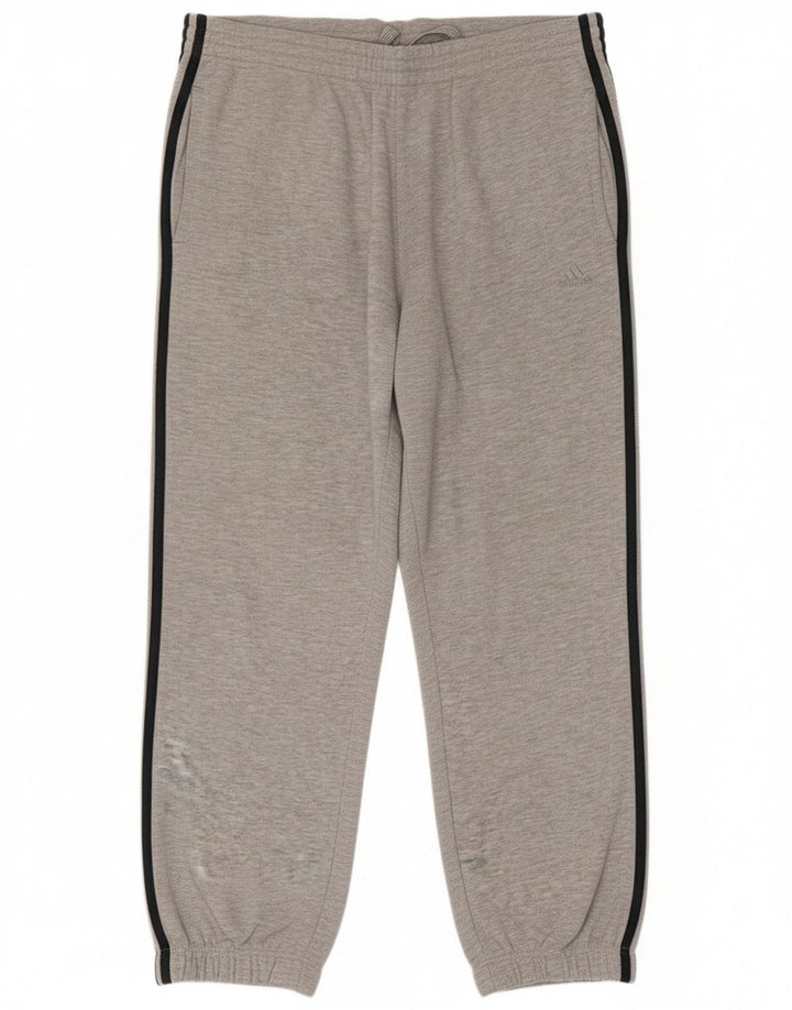Pantaloni da tuta da uomo Adidas Joggers grandi in cotone grigio