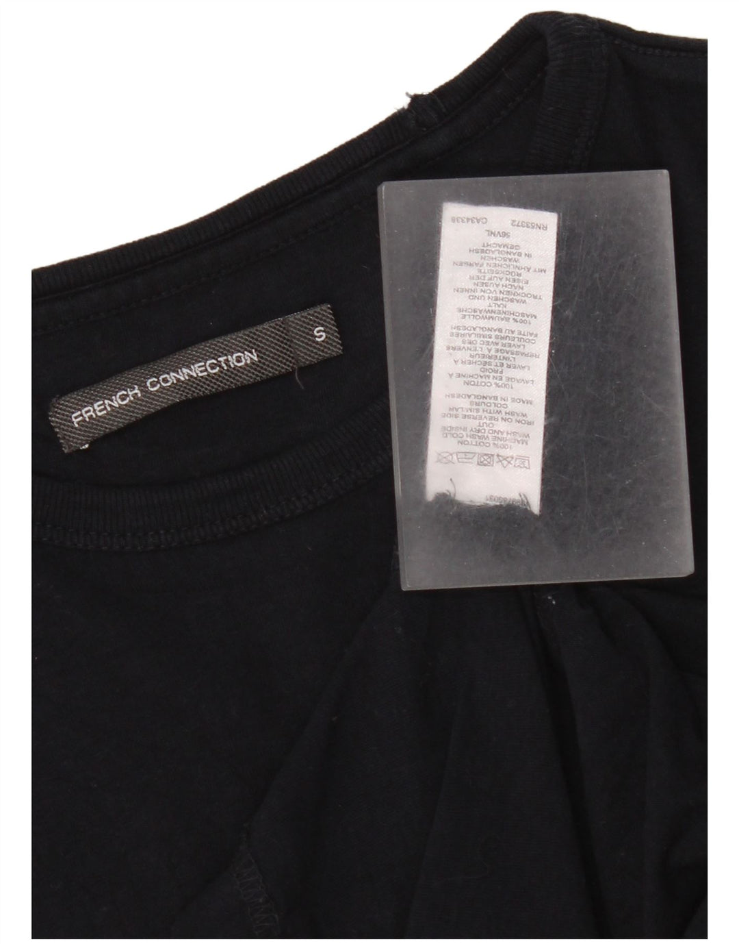 T-shirt da uomo French Connection Top piccola in cotone nero