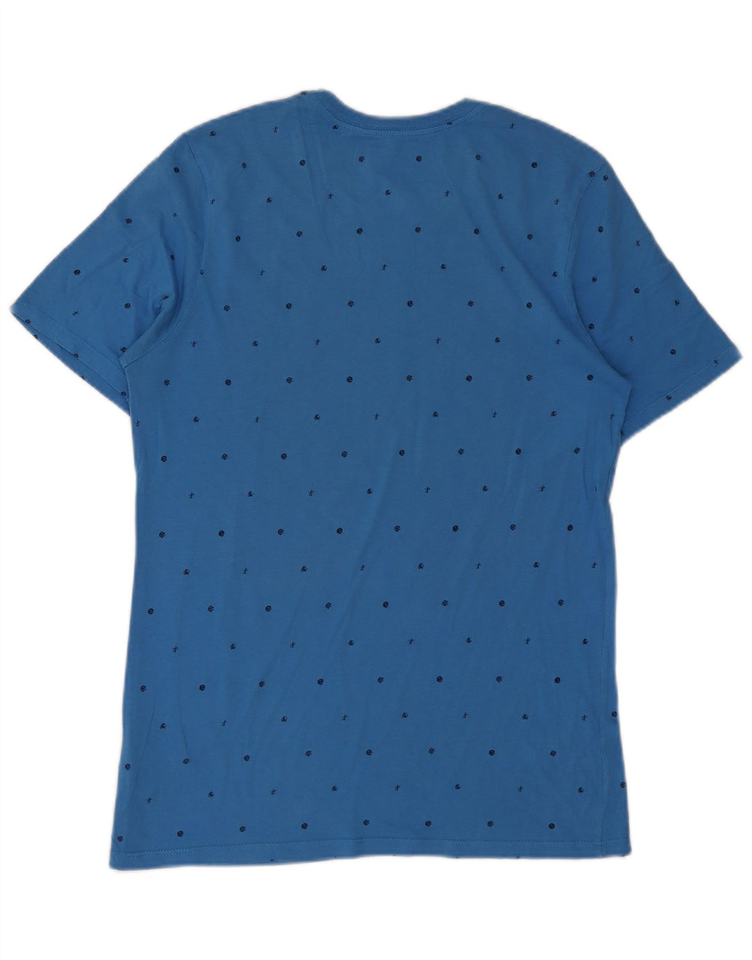 T-shirt grafica Nike da uomo con taglio atletico, top in cotone maculato blu medio