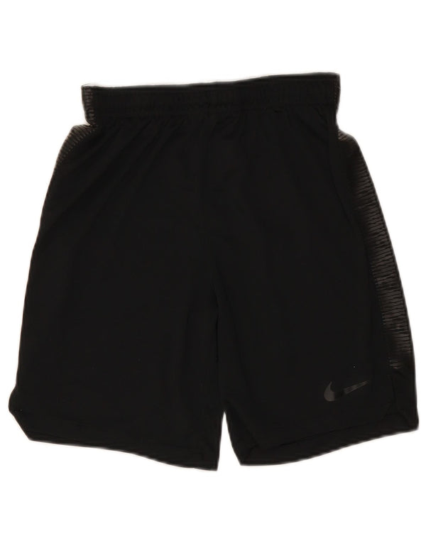 Pantaloncini sportivi NIKE da bambino Dri Fit 12-13 anni Large in poliestere nero