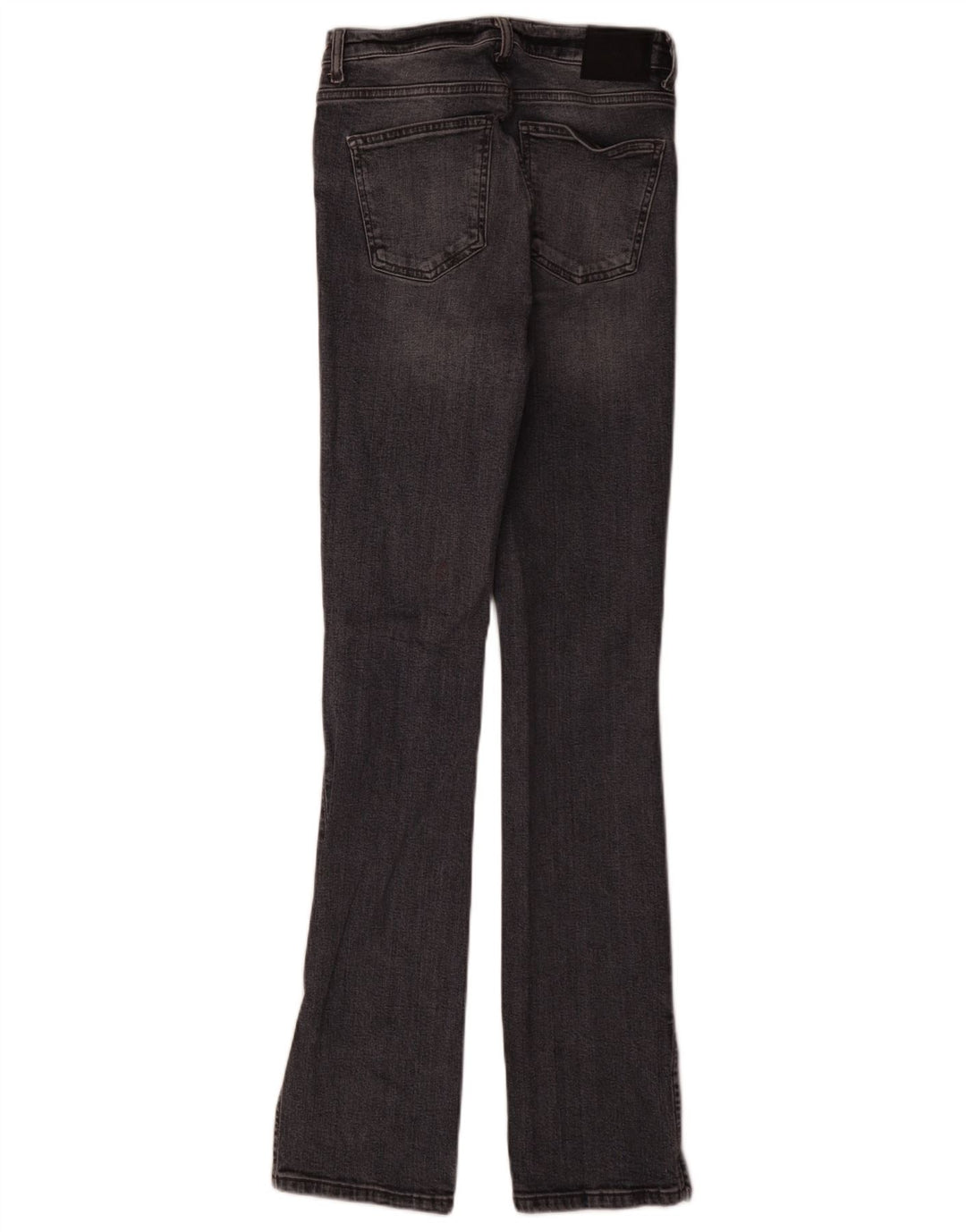 Jeans slim invecchiati da donna Zara EU 38 piccoli W28 L34 cotone grigio