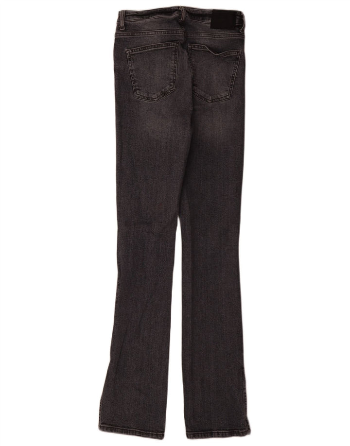Jeans slim invecchiati da donna Zara EU 38 piccoli W28 L34 cotone grigio