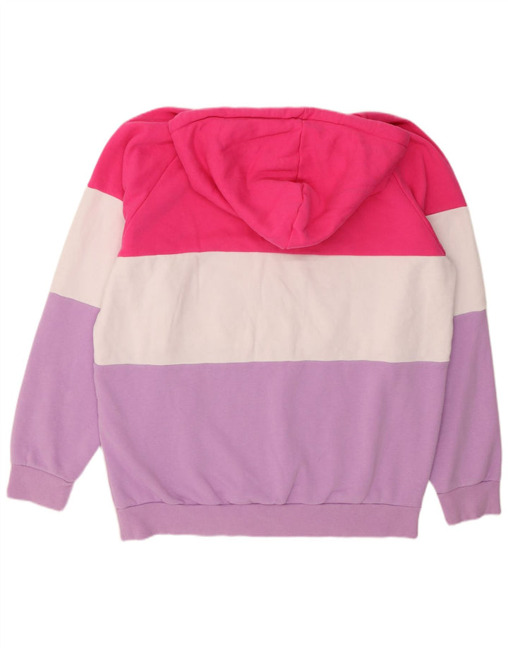 Maglione con cappuccio grafico da donna FILA UK 22 3XL Colourblock multicolore