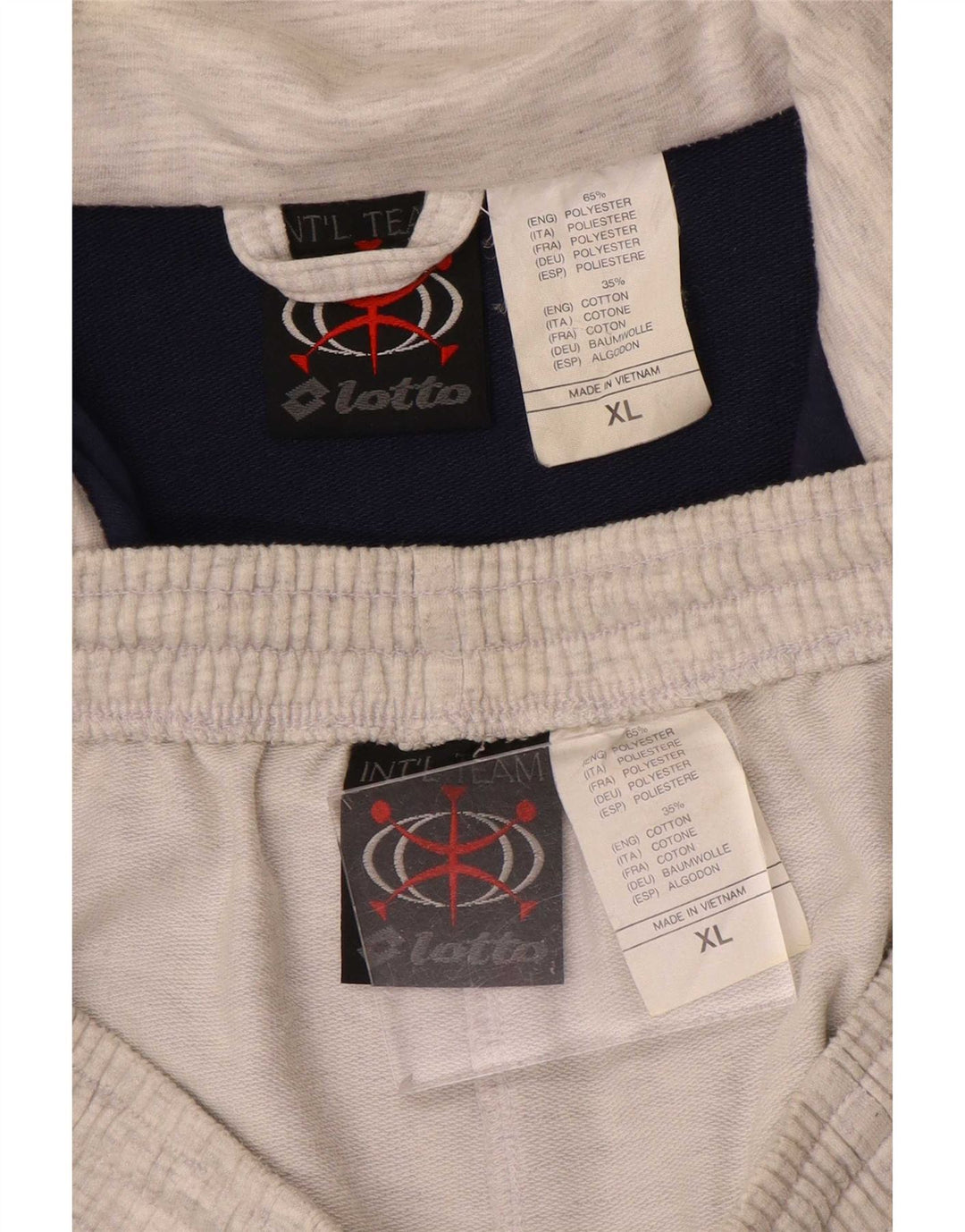 Tuta intera da uomo con grafica Lotto XL Poliestere color block grigio
