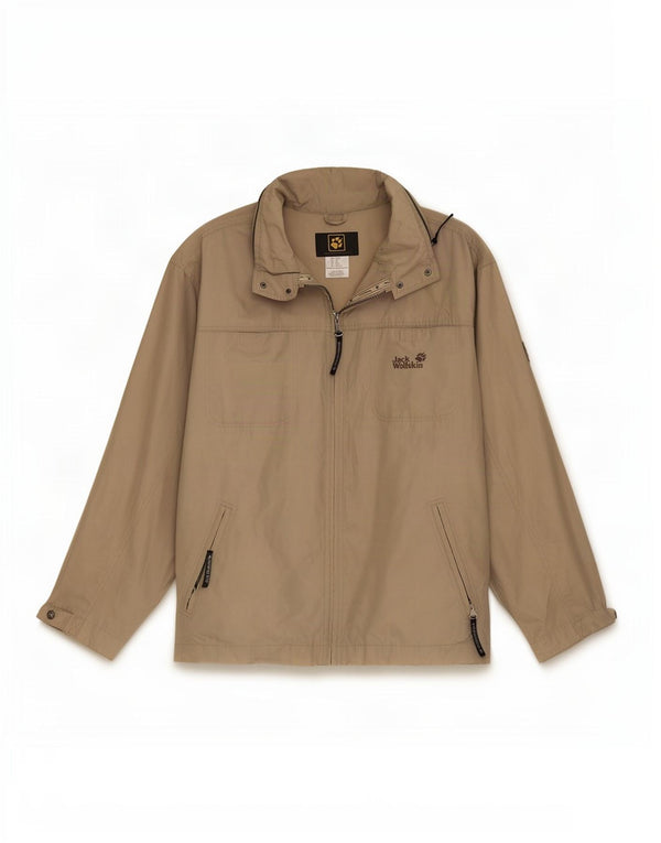Jack Wolfskin Giacca bomber vestibilità regolare da uomo UK 44/46 XL Poliestere beige