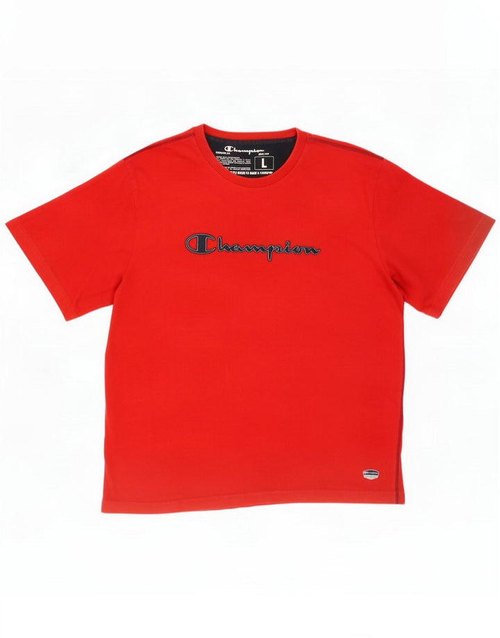 T-shirt grafica da uomo Champion Top Large Rosso