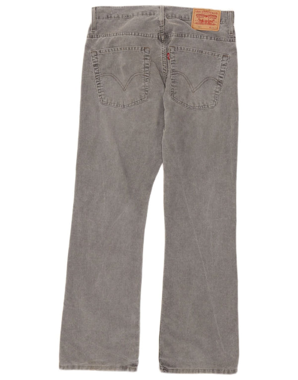 Pantaloni Levi's Uomo 507 Bootcut in velluto a coste W32 L32 Cotone Grigio