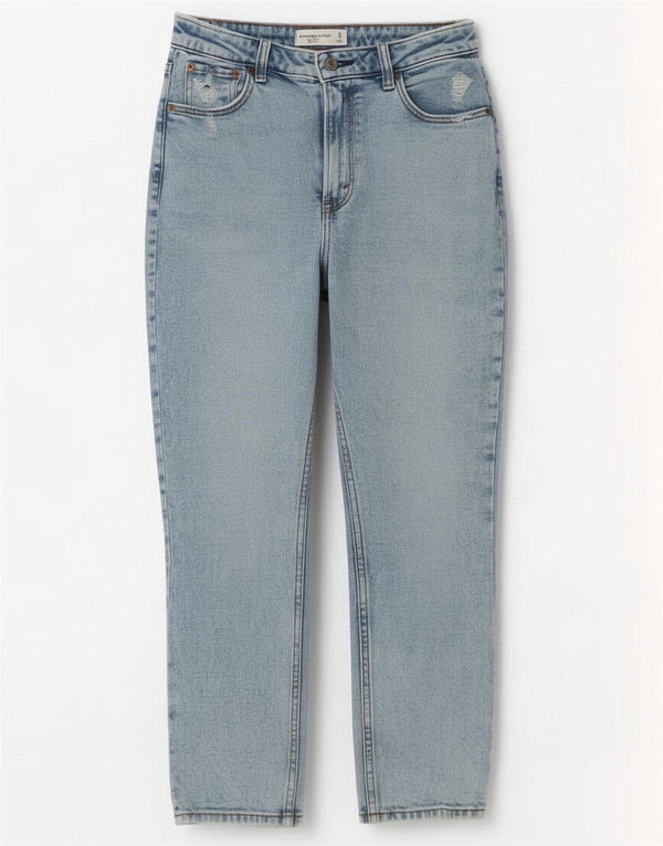 Jeans skinny effetto vissuto Abercrombie & Fitch da donna US 4 Small W27 L26 Blu