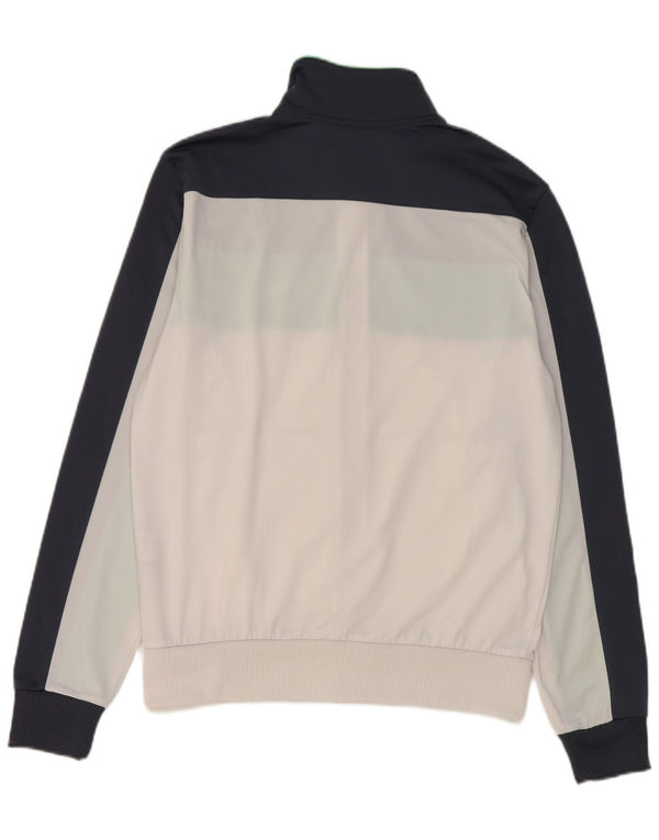 Giacca da tuta da uomo Puma in poliestere color block bianco medio
