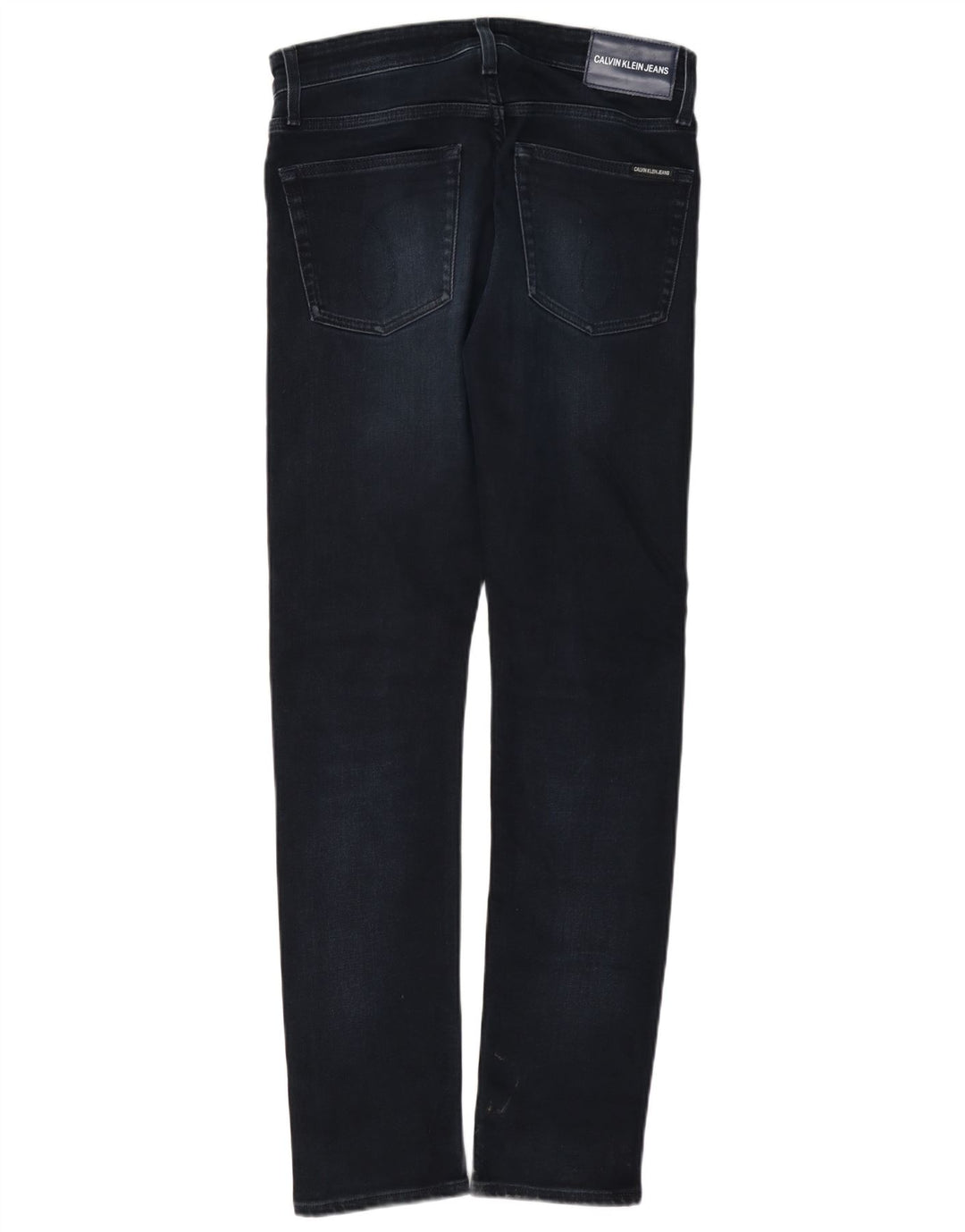 Jeans slim da uomo Calvin Klein W28 L32 cotone blu navy