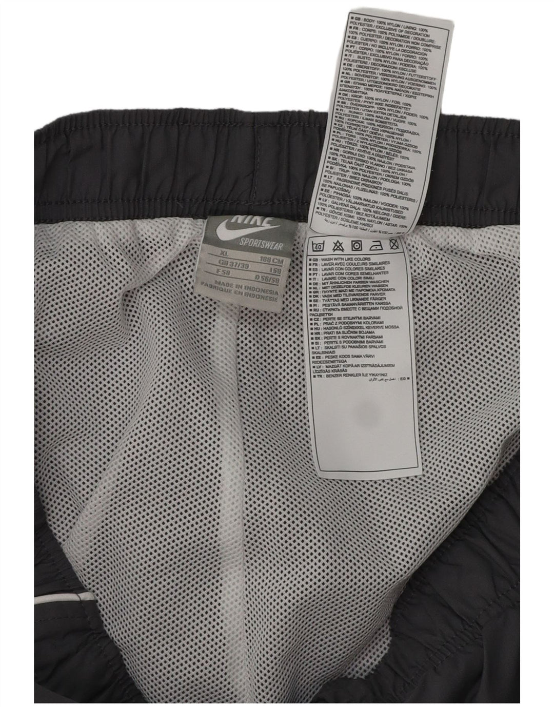 Pantaloncini sportivi bermuda da uomo NIKE XL grigio poliestere