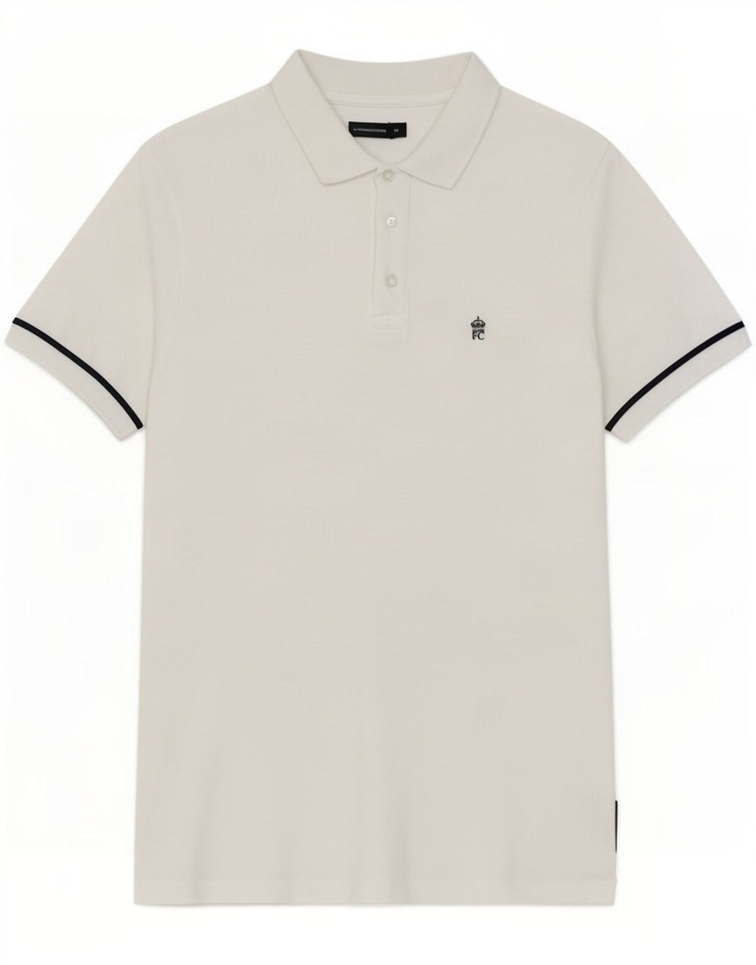 Polo da uomo French Connection in cotone bianco medio