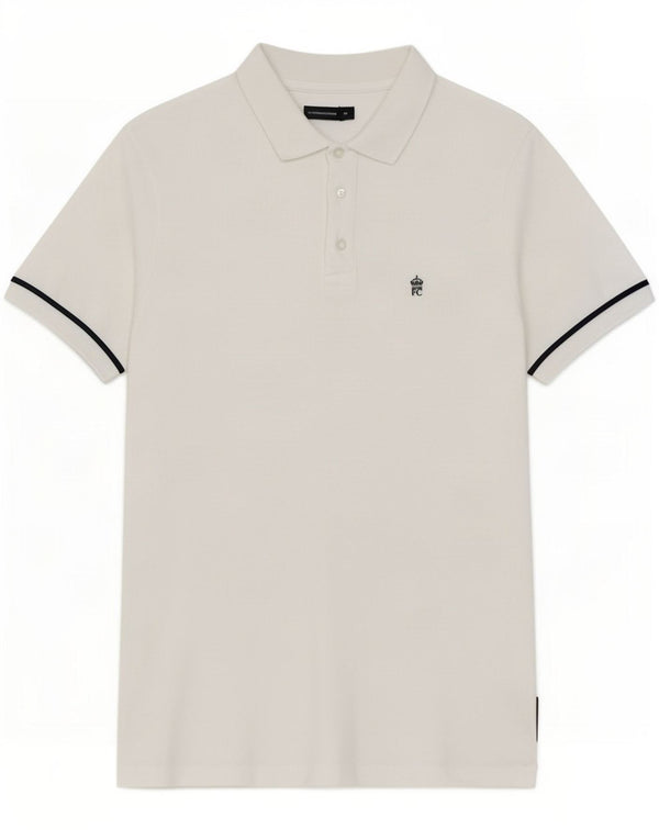 Polo da uomo French Connection in cotone bianco medio