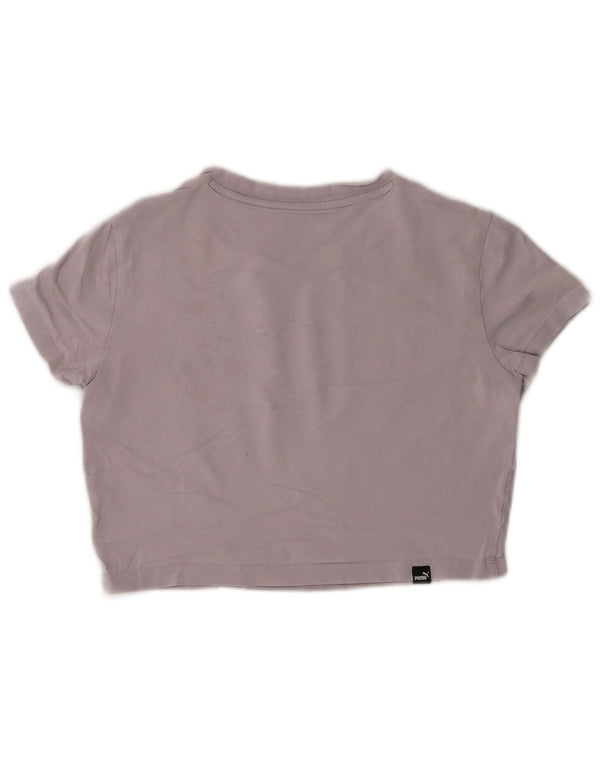 T-shirt grafica corta da donna Puma UK 10 piccola grigia
