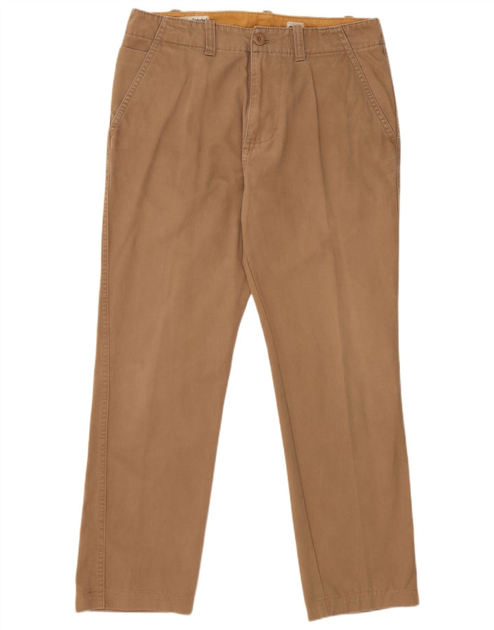 Pantaloni chino dritti da uomo TIMBERLAND W33 L29 Marrone