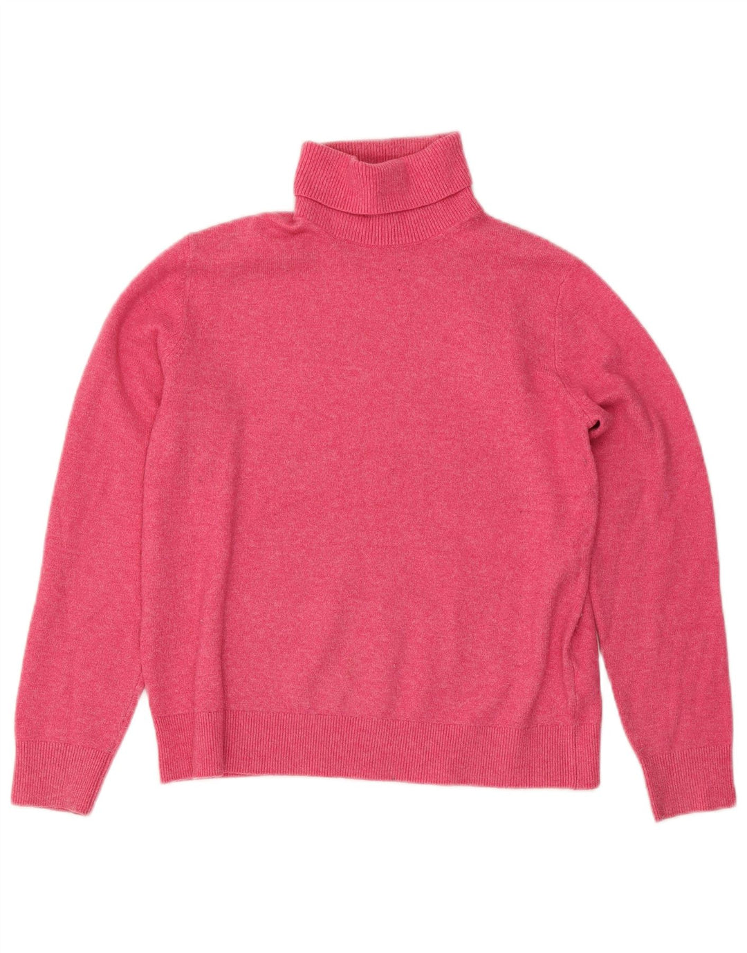 Maglione maglione a collo alto da donna Marks & Spencer UK 10 piccolo rosa chiazzato