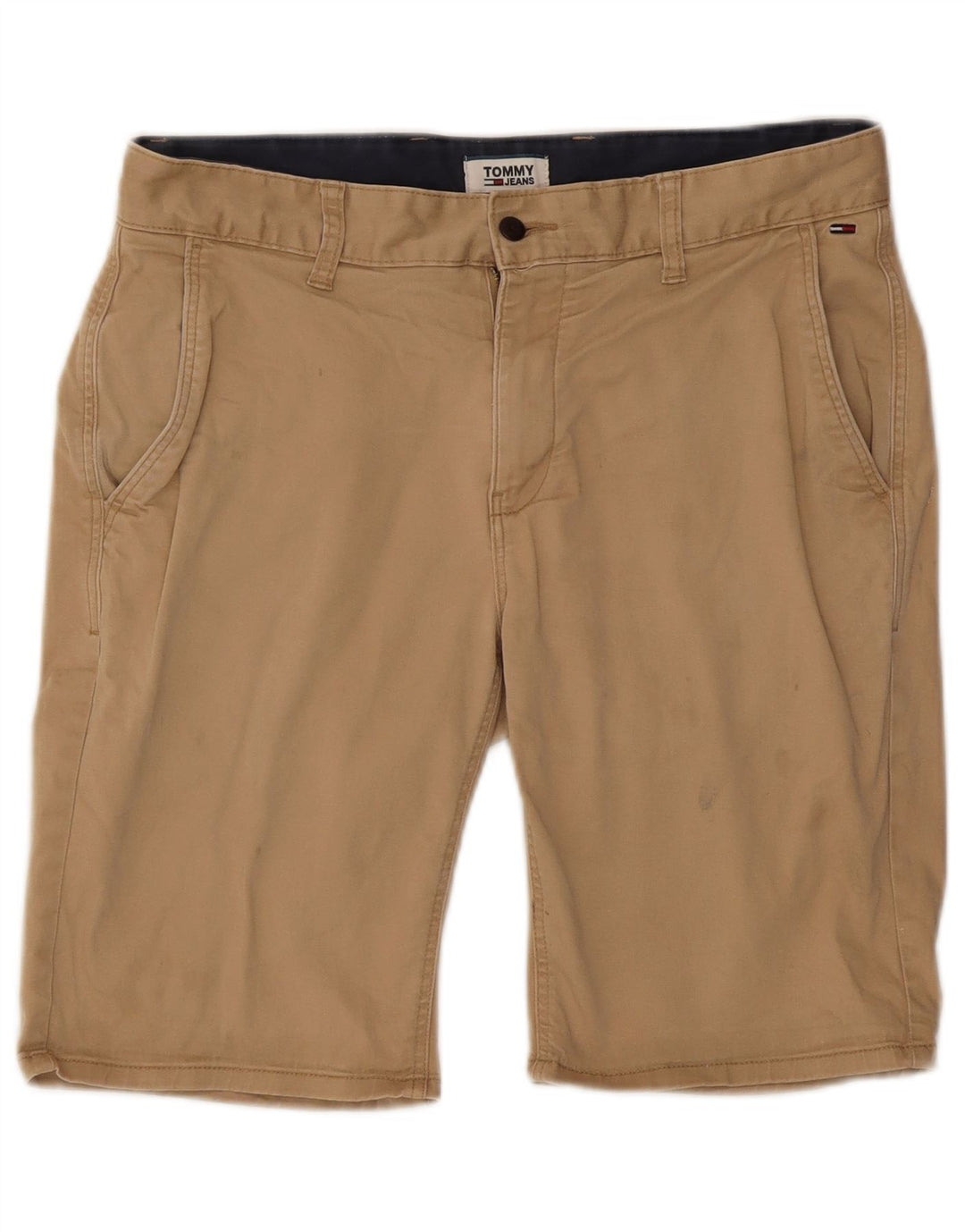 Pantaloncini chino da uomo Tommy Hilfiger W33 cotone beige medio