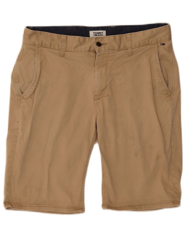 Pantaloncini chino da uomo Tommy Hilfiger W33 cotone beige medio