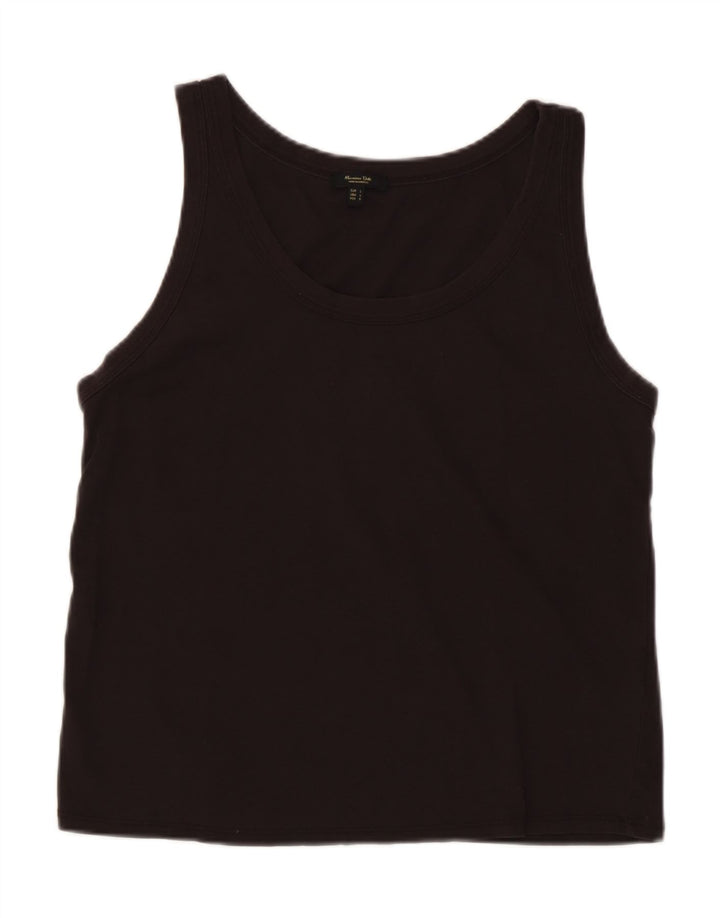 Canotta da donna Massimo Dutti UK 14 grande cotone nero