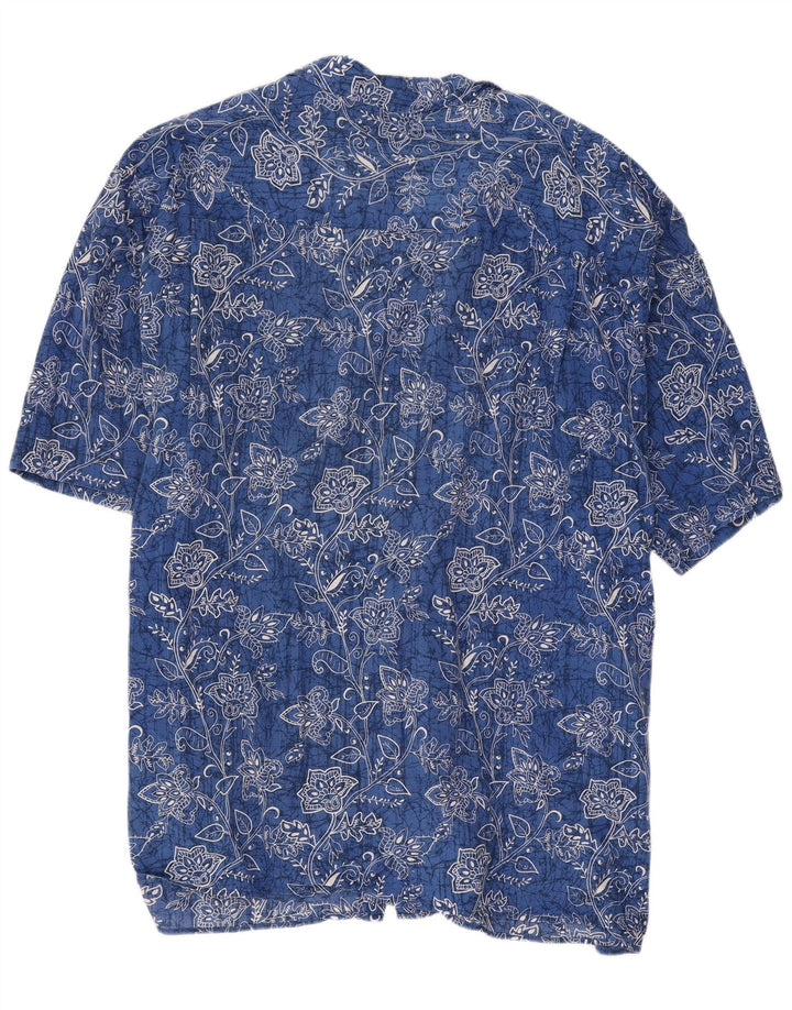 Camicia a maniche corte da uomo Maxfort 4XL Blu floreale