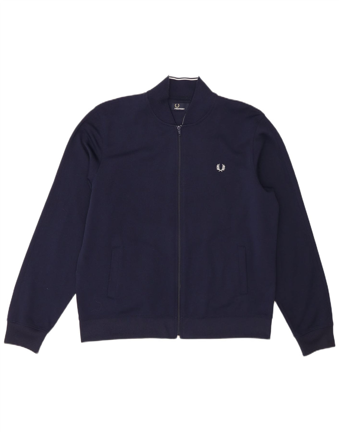 Giacca da tuta da uomo Fred Perry grande in poliestere blu navy