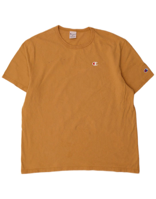 T-shirt da uomo Champion Top XL in cotone beige