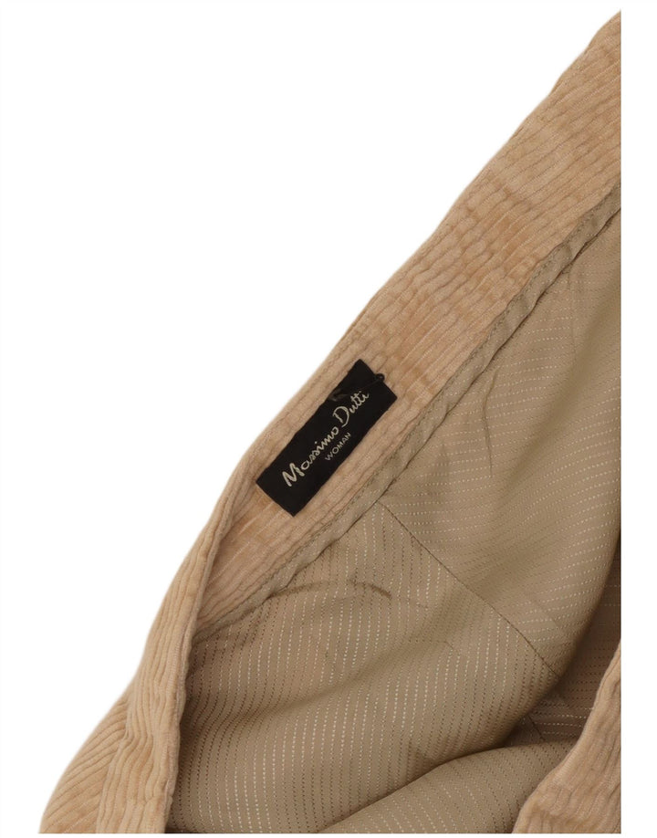 Gonna in velluto a coste da donna Massimo Dutti EU 42 Large W32 Cotone Beige