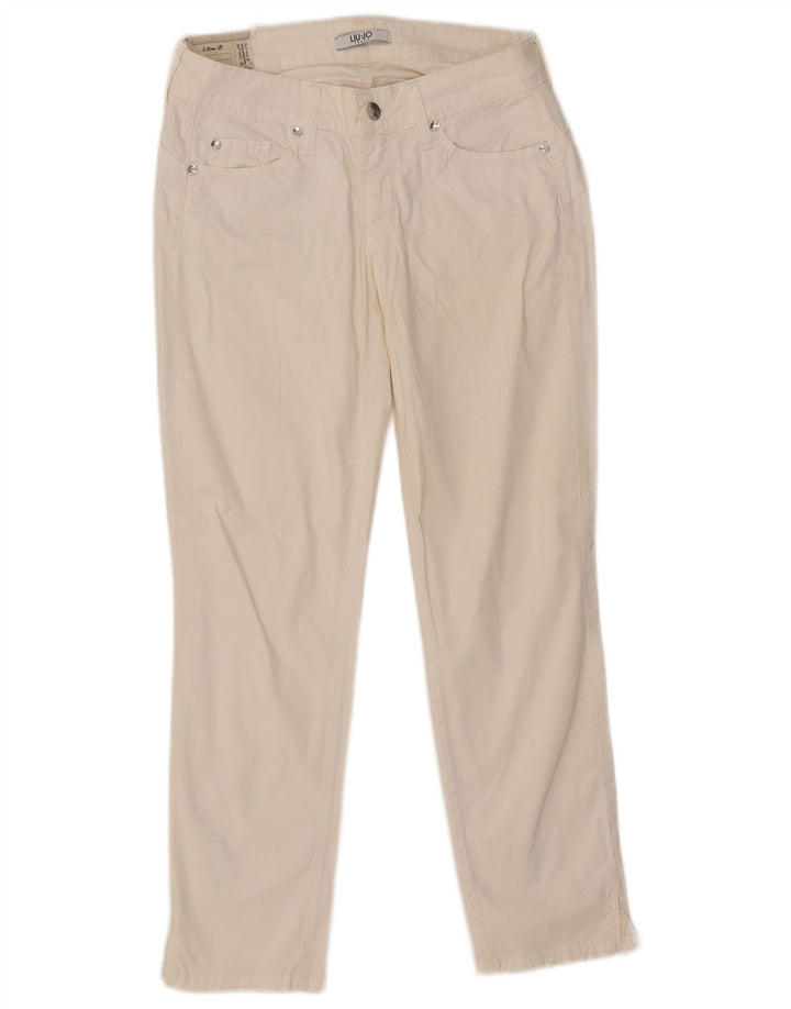 Jeans Slim Donna Liu Jo W28 L26 Cotone Bianco