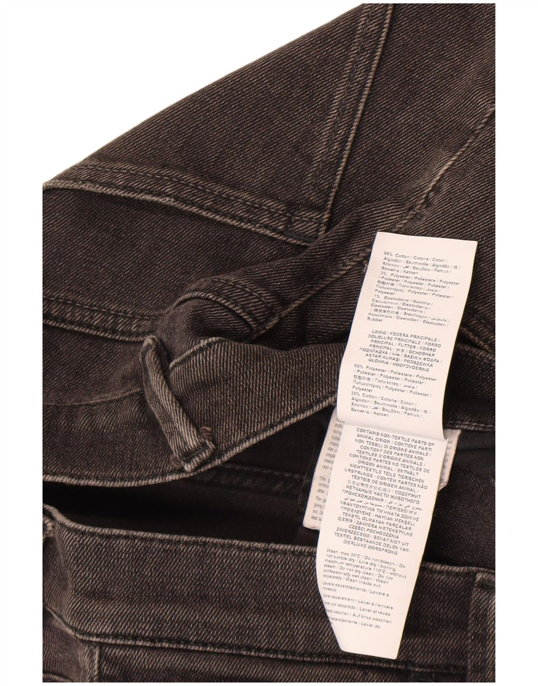 Jeans Trussardi Uomo Slim Distressed W33 L34 Cotone Nero