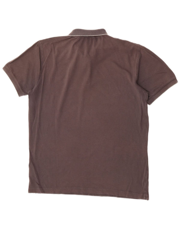 Polo da uomo Sun68 grande in cotone grigio