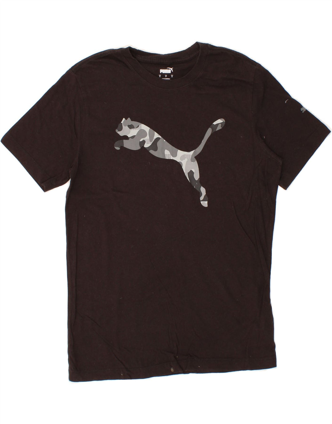 PUMA Mens Graphic T-Shirt Top Small Black Cotton Vintage Puma and Second-Hand Puma from Messina Hembry 