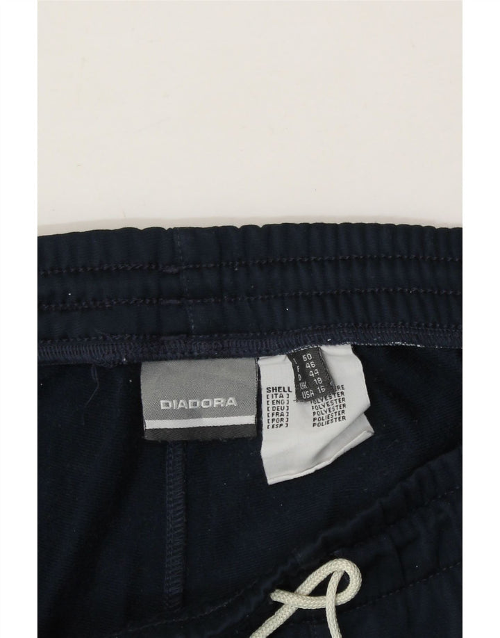 DIADORA Womens Tracksuit Trousers UK 18 XL Navy Blue Polyester Vintage Diadora and Second-Hand Diadora from Messina Hembry 