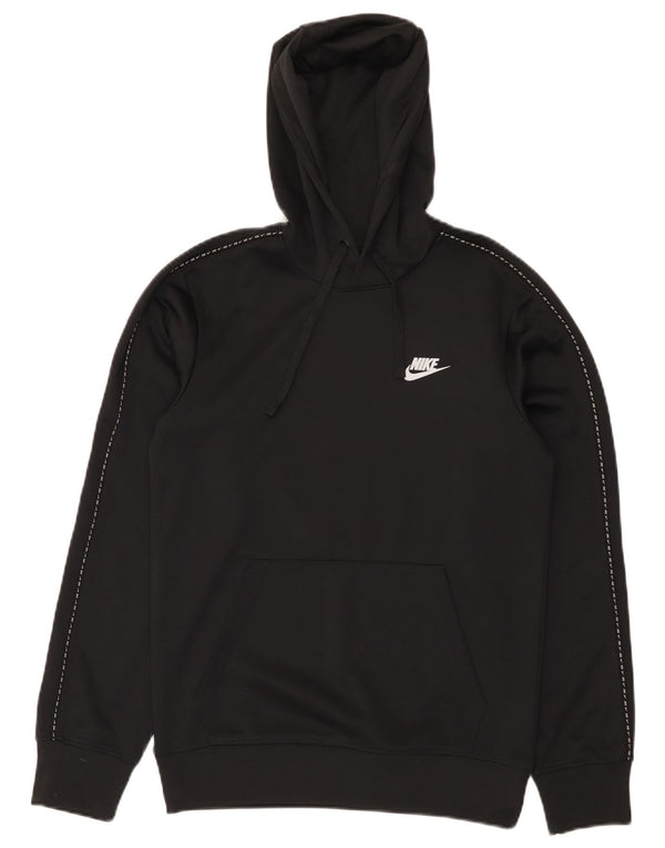 Felpa con cappuccio da uomo Nike XS nera in poliestere