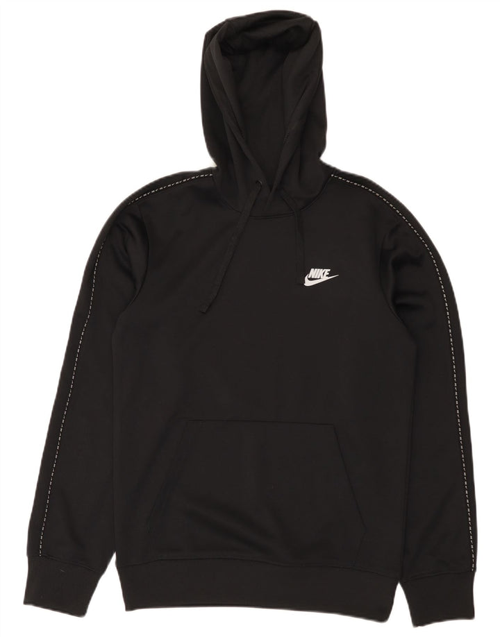 Felpa con cappuccio da uomo Nike XS nera in poliestere